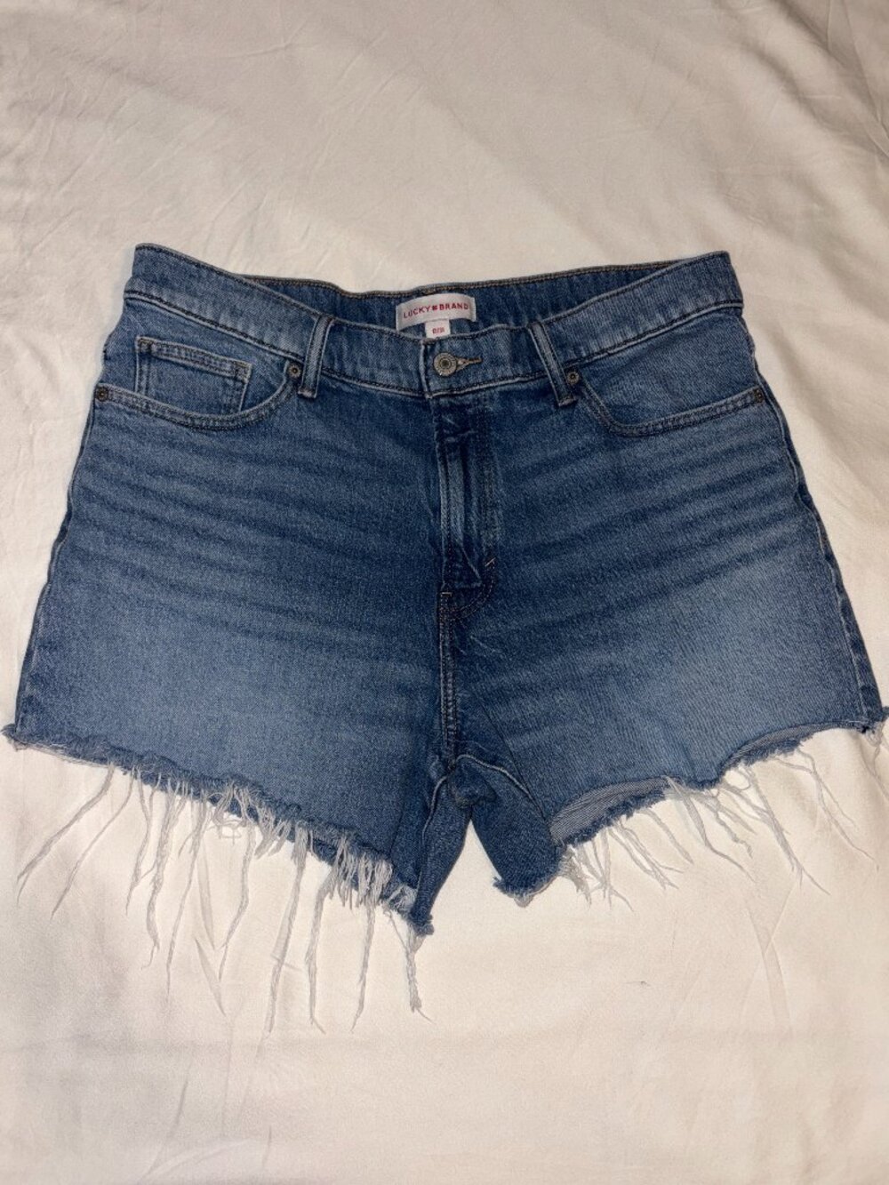 Lucky Brand High Rise Denim Cutoff Shorts Size 12/31